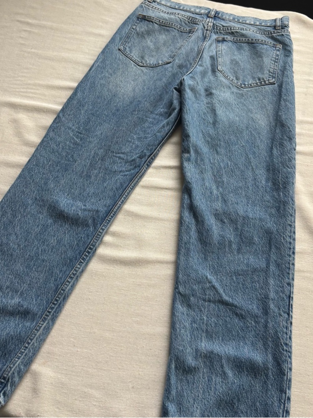 Reformation Kama Hanna High Rise Straight Jeans Medium Wash Size 27 - Picture 5 of 12